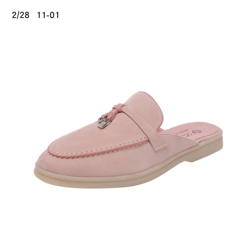 loro piana هاف فلات لورو بيانا(Light beige pink tr...