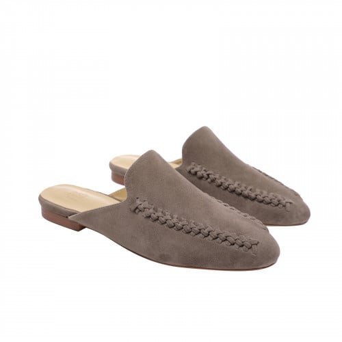 Hermes Declic mule (Gray)