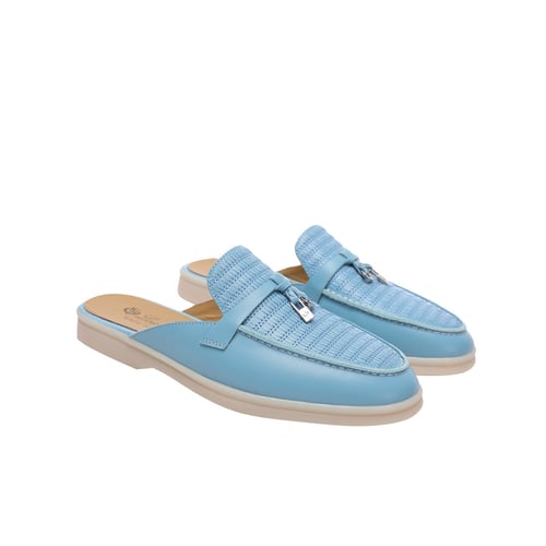 Loro piana هاف فلات لوربيانا ( lake blue leather)