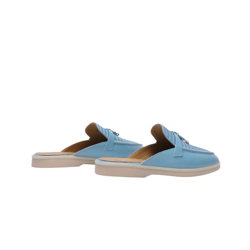 Loro piana هاف فلات لوربيانا ( lake blue leather)