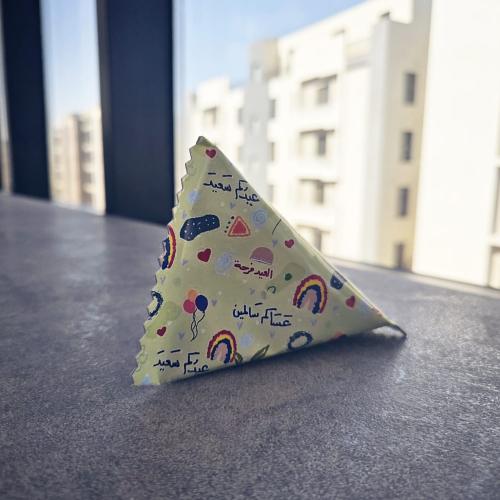 علب العيد مثلثة ثلاثية الأبعاد