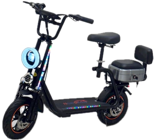 سكوتر مقعدين 12 انش مطور شنطة