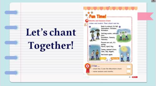 عرض تقديمي Months and seasons chant