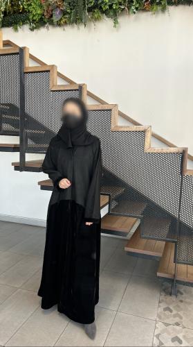 عبايه الشتاء + طرحه ونقاب محانا