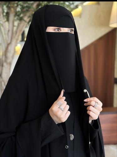 خمار طقطق ربط +نقاب حرير ابو رده مشبك