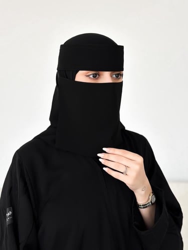 عدد 3 نقاب مشبك عادي قصير