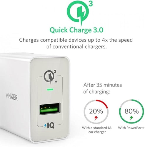 شاحن جداري مع كيبل مايكرو من انكر