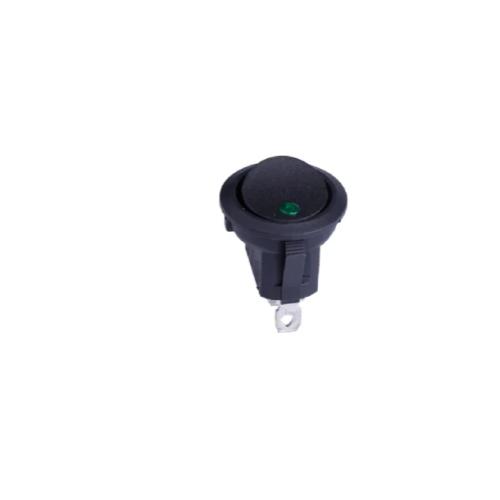 مفتاح روكر دائري مضيء 12V (Round Rocker Switch with LED)