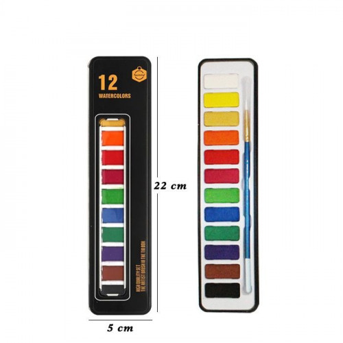 ألوان مائية 12 لون