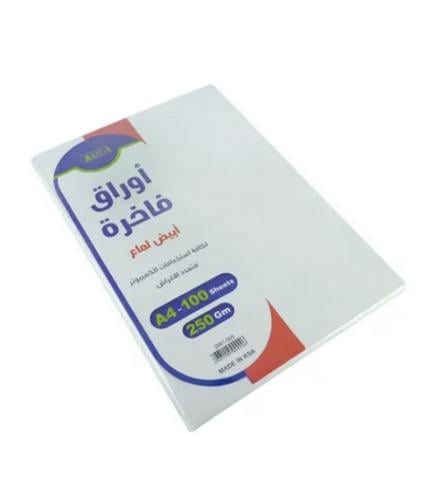 ورق SBC أبيض لماع A4 100 ورقة 250 Gm