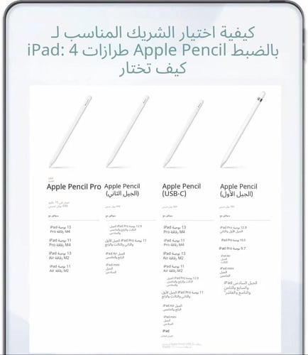 ابل بنسل USB-C 2024
