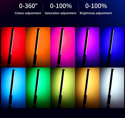 عصا انبوب اضاءة متعدد الالوان RGB