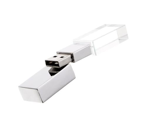 فلاش ميموري USB حجم 16 جيجا كريستال فضي