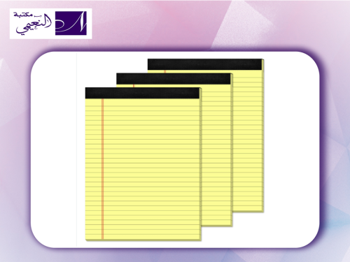 نوتة اصفر BOOK LETTER PAD YELLOW A4