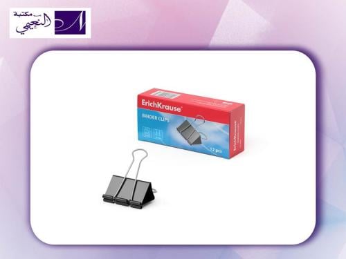 طقم مشبك ورق 32مم Binder clips ErichKrause