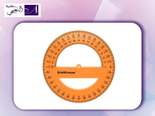 مسطرة قياس دائرية بلاستيك Plastic protractor Erich...
