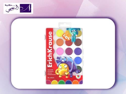 الوان مائية 24 لونا Watercolors ErichKrause Jolly...