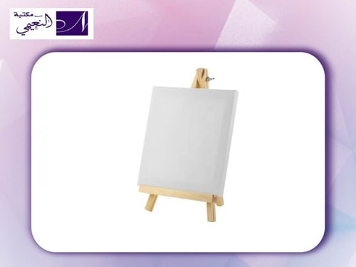 لوحة للرسم من القماش الكتاني الأبيض مع حامل مقاس 1...