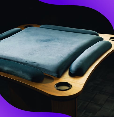 طاولة بلوت كبيره أزرق_ Blot Table Big - BLUE