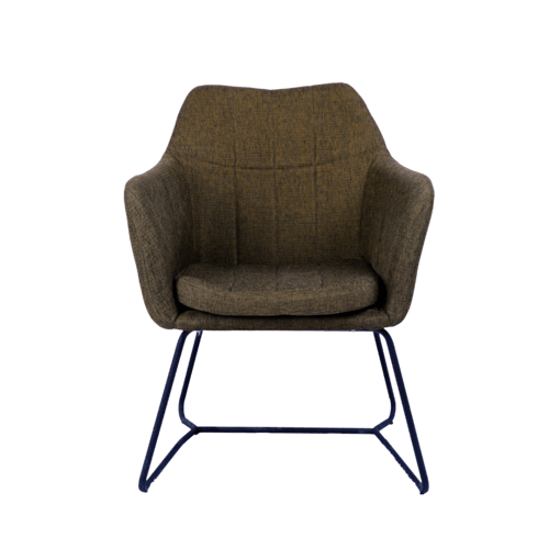 كرسي قماش بني_ Fabric Chair - BROWN
