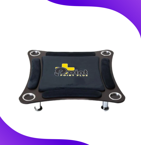 طاولة بلوت منحنية أرضية لون أسود- Curved Ground Bl...