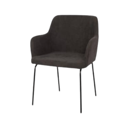 كرسي قماش رمادي غامق_ Fabric Chair- GRAY