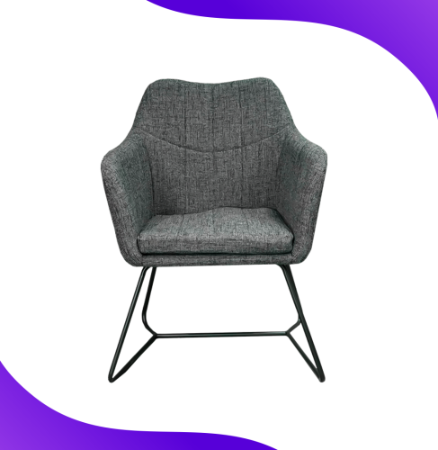 كرسي قماش (المميز) رمادي_ Fabric Chair- Gray