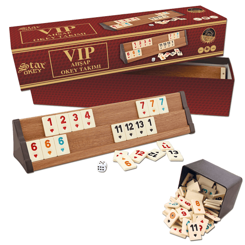 مجموعة الأوكي رومي خشبية VIP-لون غامق من بوينت بلس