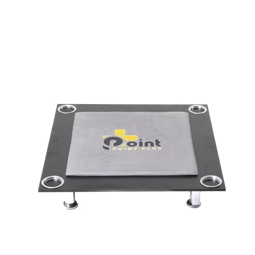 طاولة بلوت أرضية مع حامل أكواب رصاصي_Ground Blot T...