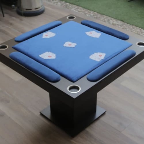 تأجير طاولة بلوت مع كراسي أزرق_RENT Blot Table BLU...