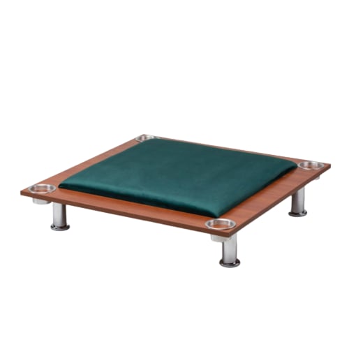 طاولة بلوت أرضية مع حامل أكواب زيتي_Ground Table W...