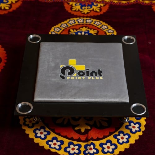 طاولة بلوت أرضية مع حامل أكواب رصاصي_Ground Blot T...