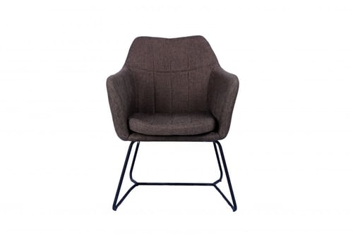 كرسي قماش بني_ Fabric Chair - BROWN
