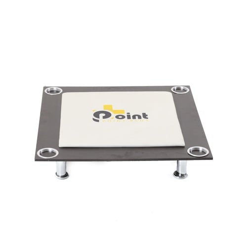 طاولة بلوت أرضية مع حامل أكواب ابيض_Ground Blot Ta...