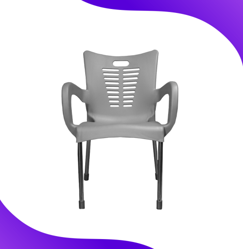 كرسي بلاستيك (رصاصي)_Plastic Chair - GRAY