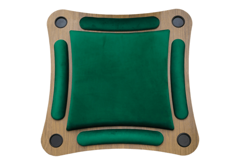 طاولة بلوت الملكية الأصلية بلاك أديشن لون أخضر مع...