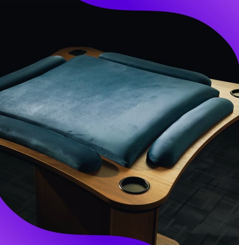 طاولة بلوت كبيره أزرق_ Blot Table Big - BLUE