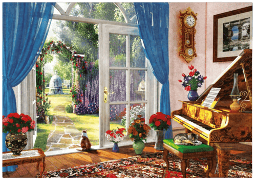 لعبة تركيب الصورة مدخل الغرفة 1000قطعة