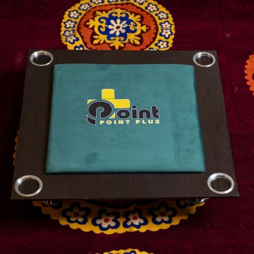 طاولة بلوت أرضية مع حامل أكواب زيتي_Ground Table W...