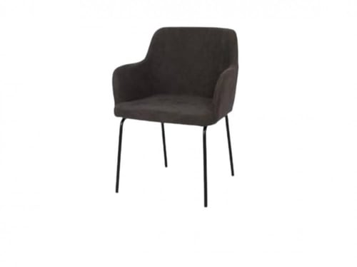 كرسي قماش رمادي غامق_ Fabric Chair- GRAY