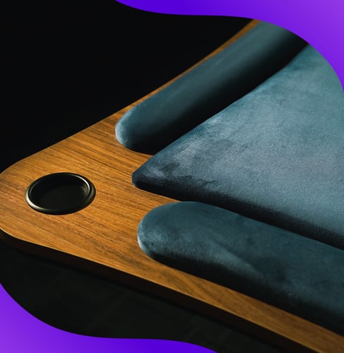 طاولة بلوت كبيره أزرق_ Blot Table Big - BLUE