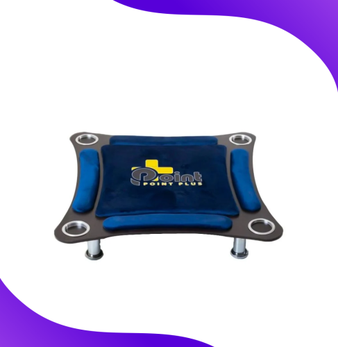 طاولة بلوت منحنية أرضية لون أزرق_Curved Ground Blo...