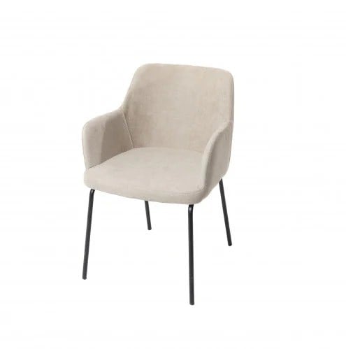 كرسي قماش لون بيج_ Fabric Chair - BEIGE