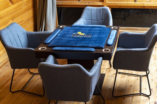 تأجير طاولة بلوت مع كراسي أزرق_RENT Blot Table BLU...