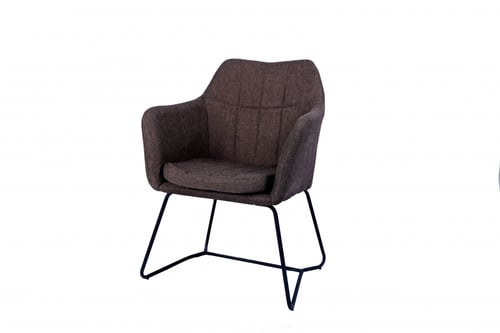 كرسي قماش بني_ Fabric Chair - BROWN