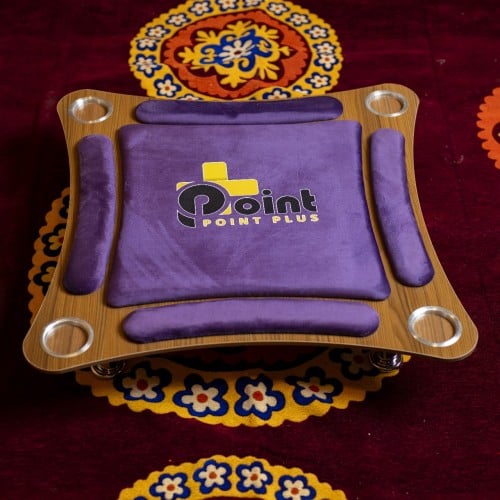 طاولة بلوت أرضية منحنية بنفسجي_Curved Ground Blot...