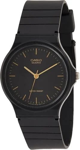 Casio Hes & Her Unisex Black Analog Resin Strap Watch MQ-24-1ELDF