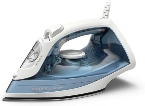 Philips Steam Iron 2000 Series - 2000W, 25 g/min Continous Steam, 100g Steam Boost, Non-stick Soleplate, Drip-stop, 4 Steam Settin...