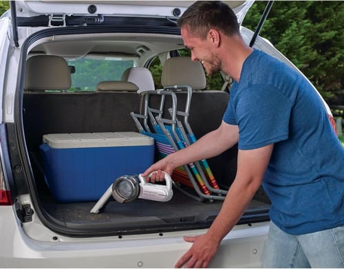 بلاك+ديكر مكنسة يدوية لاسلكية، 14.4 فولت، بطارية ل...