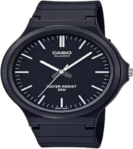 Casio MW-240-1EVDF Men's Analog Watch with Black Resin Dial